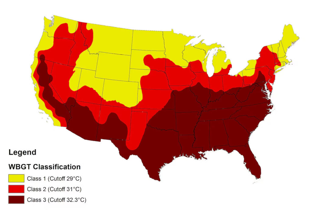 Regional Heat Thresholds